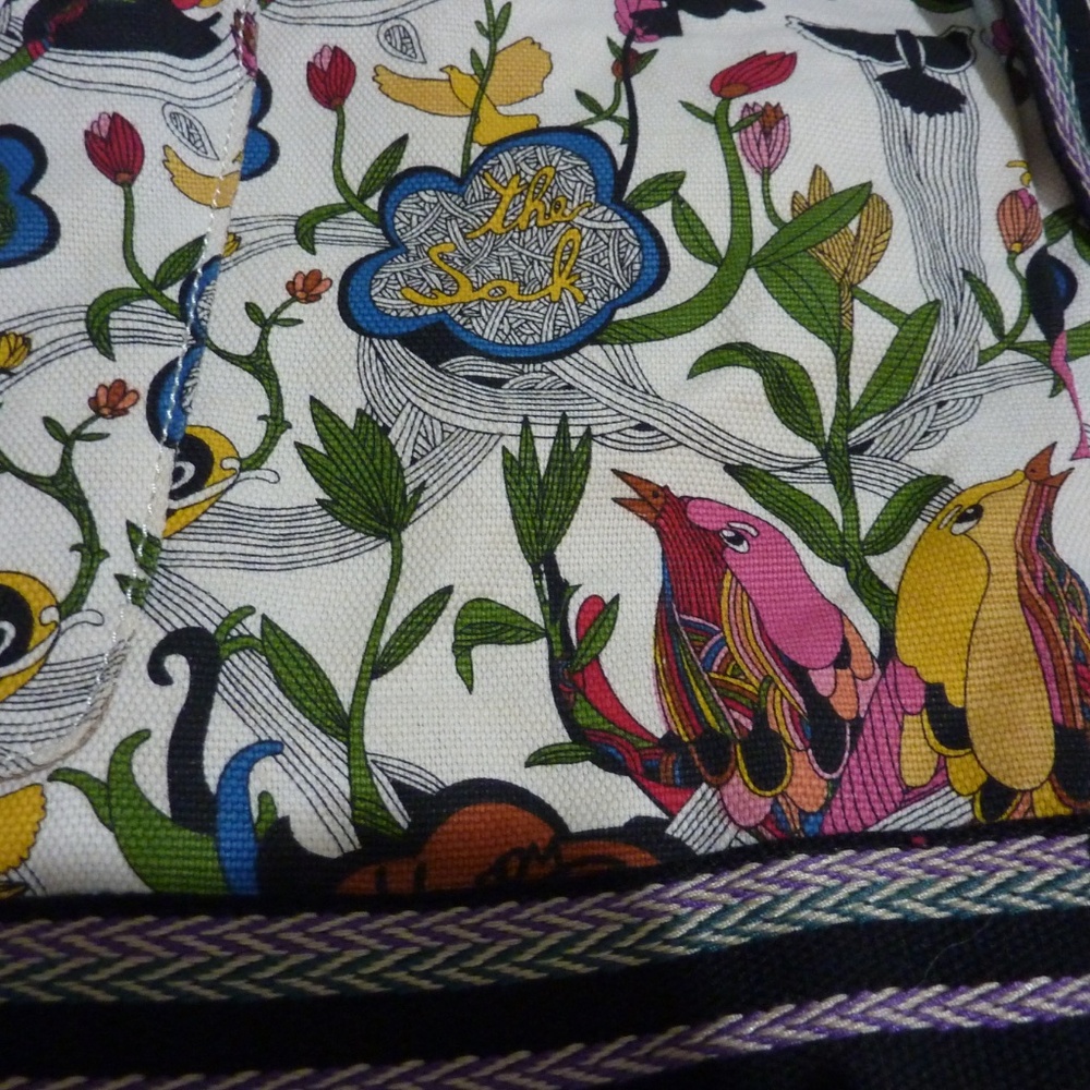 Sakroots Peace Tote Duffle Bag Over Shoulder for Yoga Mat 24''long NEW - Picture 10 of 10